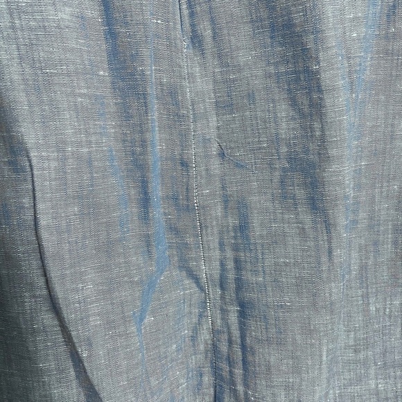 Talbots LINEN SCALLOP DETAIL SHIFT DRESS size 14P - Picture 9 of 9